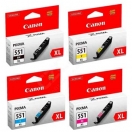 Canon originální ink CLI551, CMYK, blistr s ochranou, 4x7ml, 6509B008, Canon PIXMA iP7250, MG5450, MG6350