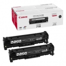 Canon originální toner CRG718, 2662B017, black, 6800str., Dual pack, 2ks
