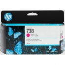 HP originální ink 498N6A, HP 738, magenta, 130ml