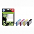 HP originální ink N9J73AE, HP 364 Combo pack, CMYK, blistr, 4-pack + paper