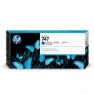 HP originální ink P2V85A, HP 747, chromatic blue, 300ml